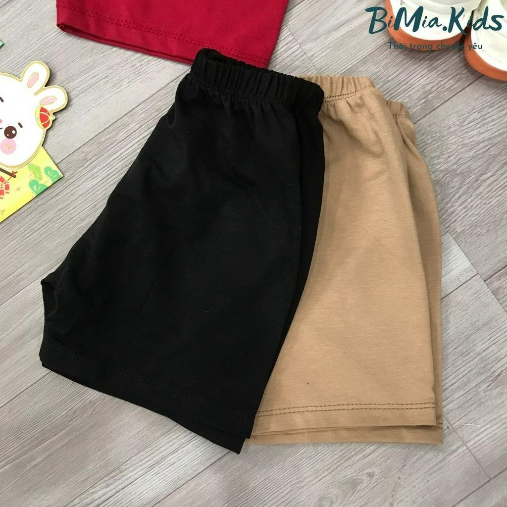Quần đùi bé trai bé gái BIMIA KID chất cotton 100% rộng rãi thoáng mát fdbb