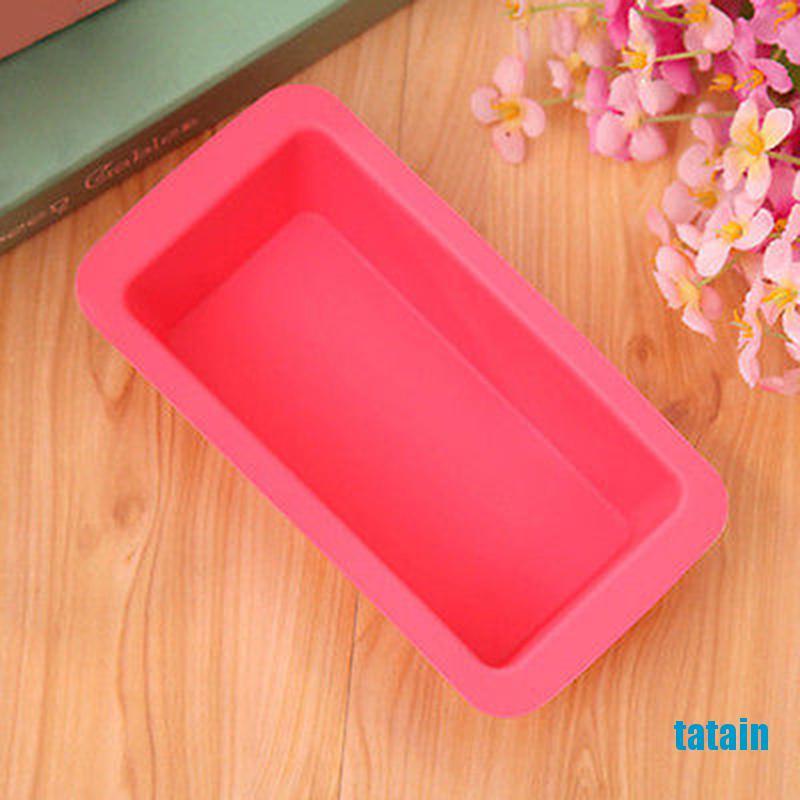 Khuôn Silicone Hình Chữ Nhật Chống Dính Làm Bánh Mì Tiện Dụng