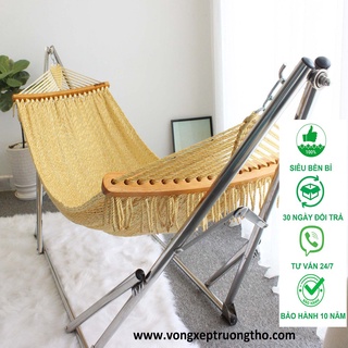 BỘ VÕNG XẾP INOX ĐAN TƠ