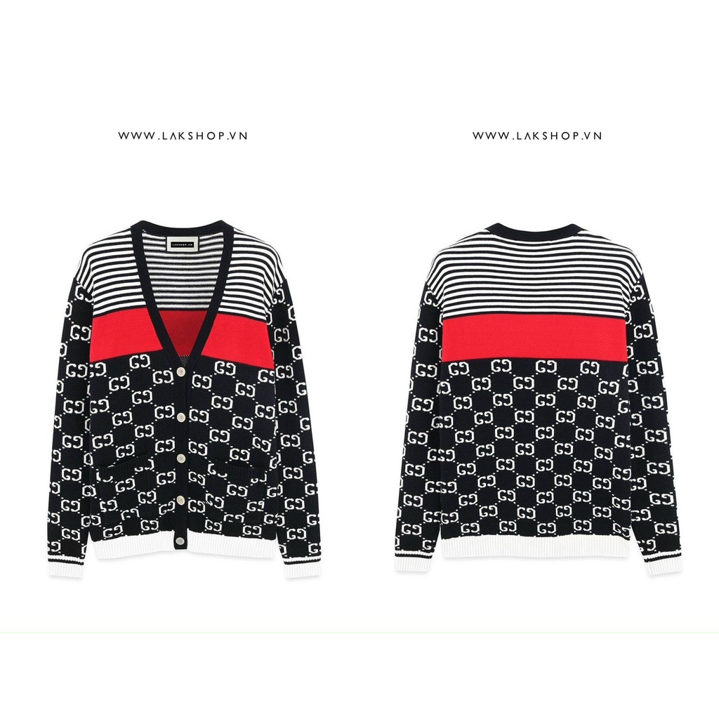 Áo Khoác Cardigan GC Phối Sọc Ngang Cực Sang Chảnh Cho Nam Và Nữ