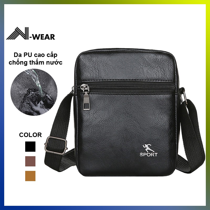 Túi đeo chéo da nam mini cao cấp TD1506, Túi chéo nam chống nước, thích hợp cho đi học, đi chơi, dã ngoại.