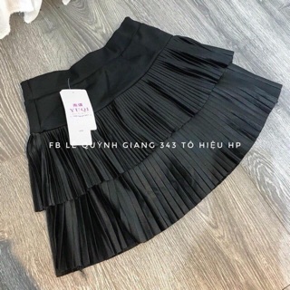 Chân váy xếp ly tầng