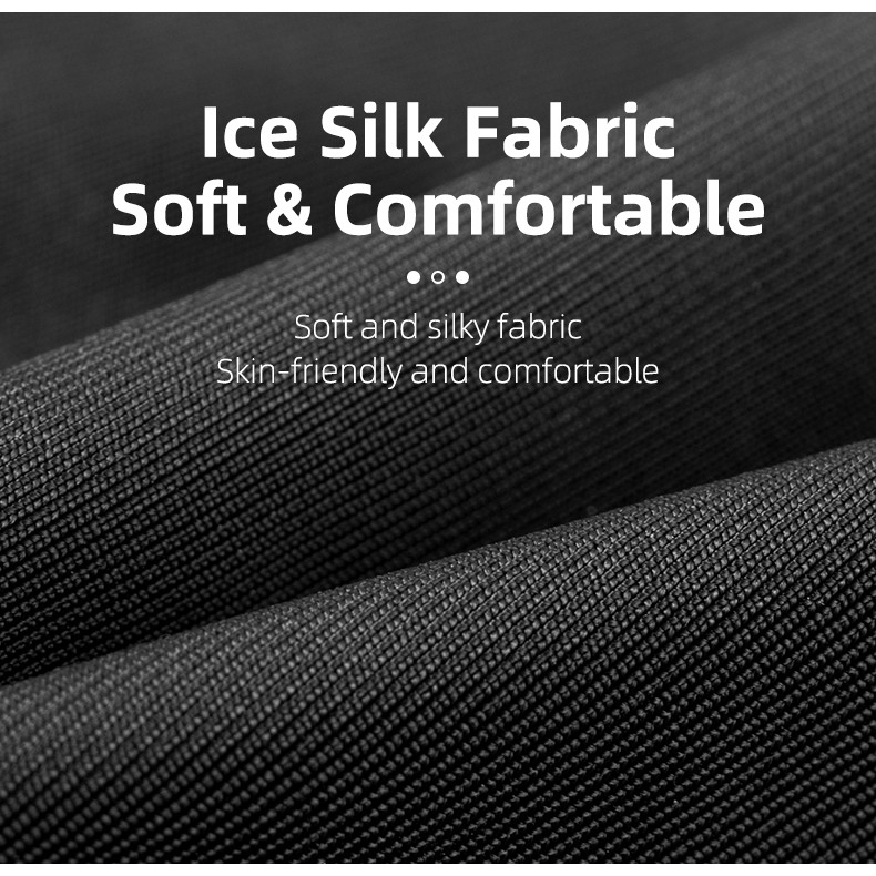 Mũ trùm đầu ROCKBROS kiêm khẩu trang chống nắng chống tia UV bằng lụa lạnh cho hoạt động thể thao ngoài trời mùa hè