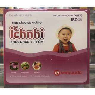 Siro tăng đề kháng Ích Nhi - khoẻ nhanh, ít ốm - 15 ống nhựa x 10ml