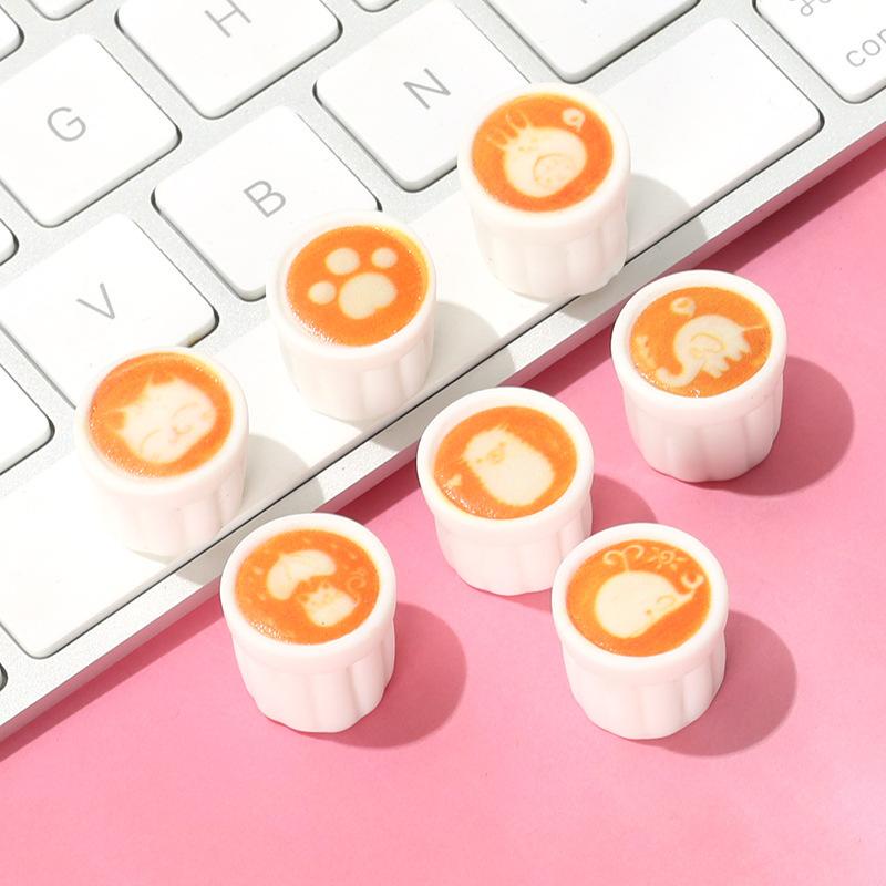 Mô hình tách cà phê capuchino trang trí nhà búp bê