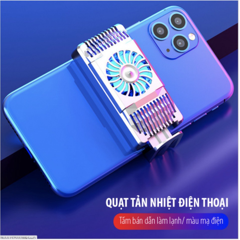 Quạt Tản Nhiệt cho điện thoại Làm mát hiệu quả (Silver)