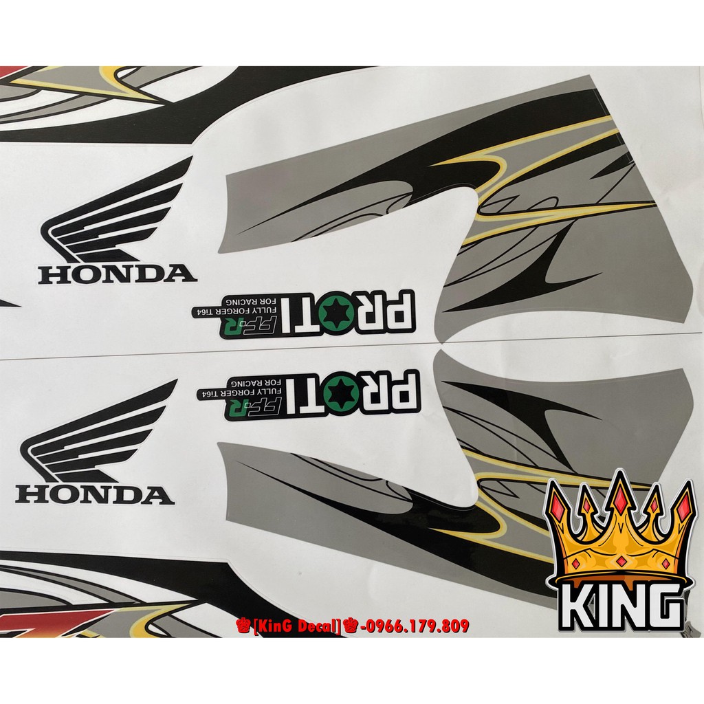 Tem Rời Wave 50cc,100cc Xám Ver 3 - Ảnh Thật