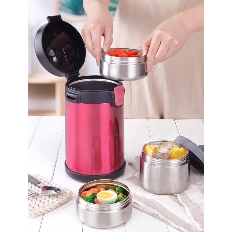 Bộ hộp cơm giữ nhiệt 2000ml Easy Take Lunch Box Lock&Lock LHC8034-LHC8039 chính hãng