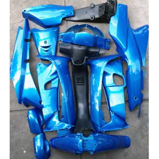 Dàn áo xe máy Wave a - nhựa CAO CẤP - màu xanh ya