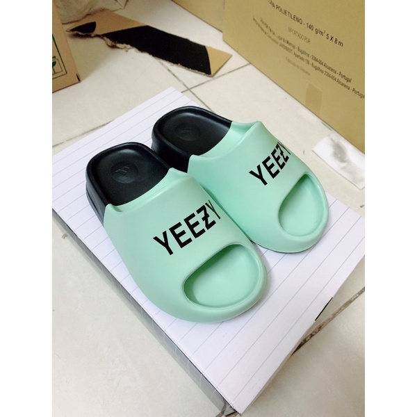 Dép quai ngang xanh ny  nam nữ , dép lê ny nam nữ thời trang đúc nguyên khối xuất dư