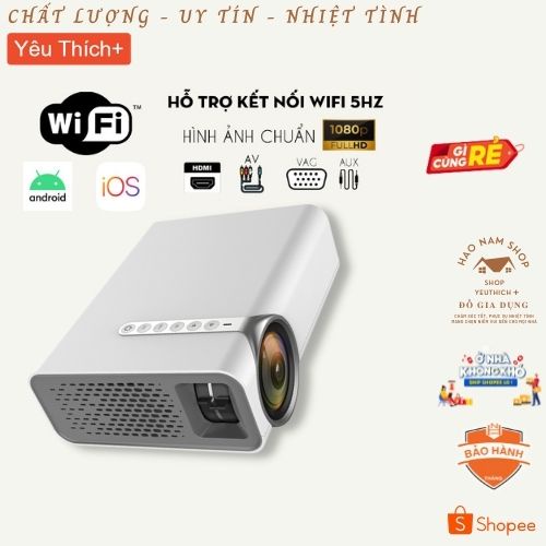 Máy Chiếu Mini YG530, Máy Chiếu Bluetooth  Chính Hãng LEJIADA Kết Nối Không Dây Với Điện Thoại Chiếu Phim Giá Rẻ