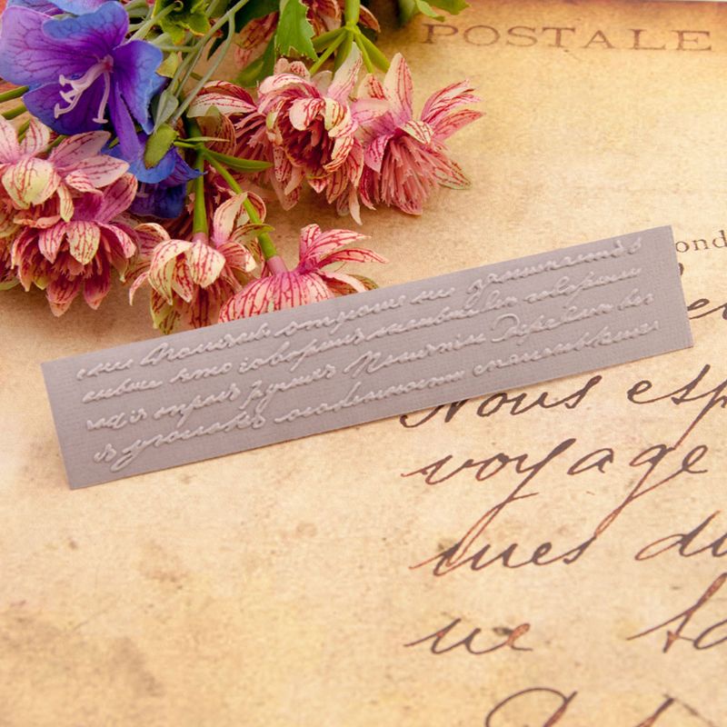 Khuôn Nhựa Dập Nổi Hình Chữ Tiếng Anh Dùng Để Trang Trí Sổ Tay/Thẻ/Album DIY