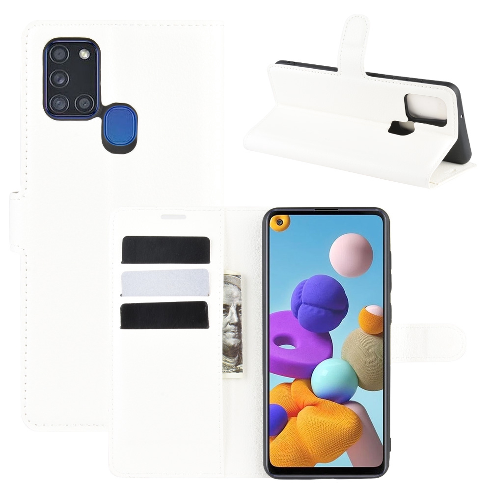 Bao da điện thoại dạng ví nắp gập có ngăn đựng thẻ cho Samsung Galaxy A21 / A21S | BigBuy360 - bigbuy360.vn