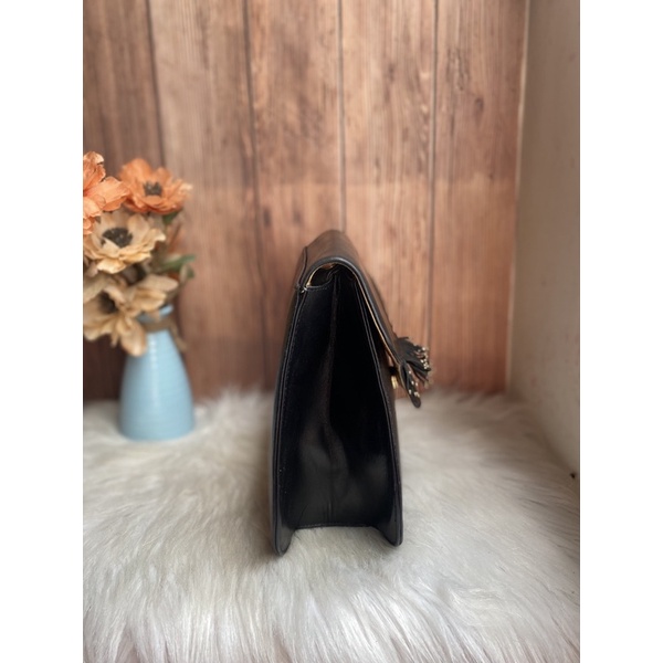 Túi đeo chéo da thật form hộp hàng nhật Aclrienne