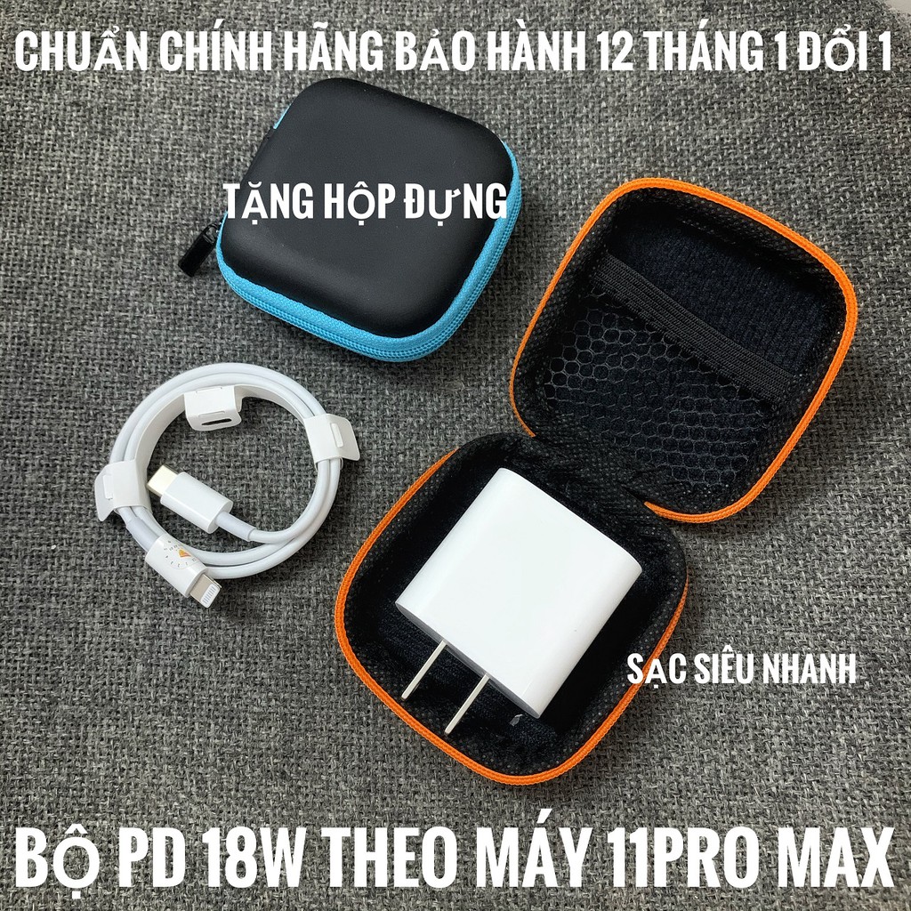 [Hàng Zin 100%] Bộ Sạc 18W 20W và cáp PD TypeC to Lightning cho iPhone 8 Xs Xr 11 12 Pro Max Mini độ dài 1m 2m