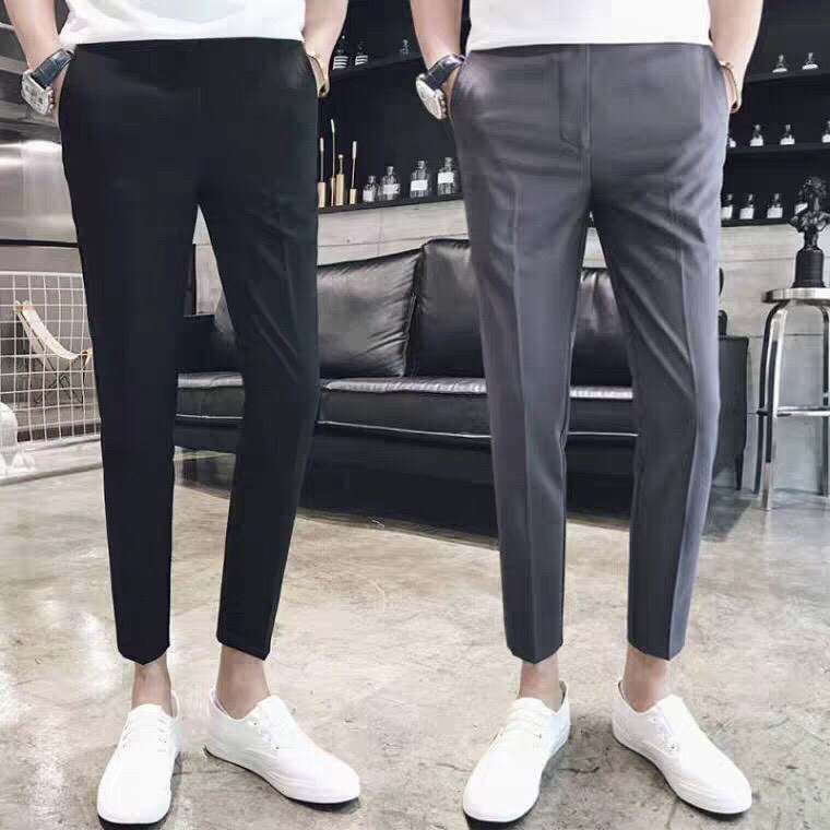 Có size lớn Quần tây nam Hàn quốc công sở đi học cao cấp ống côn body co giãn may kỹ bao đẹp có big size