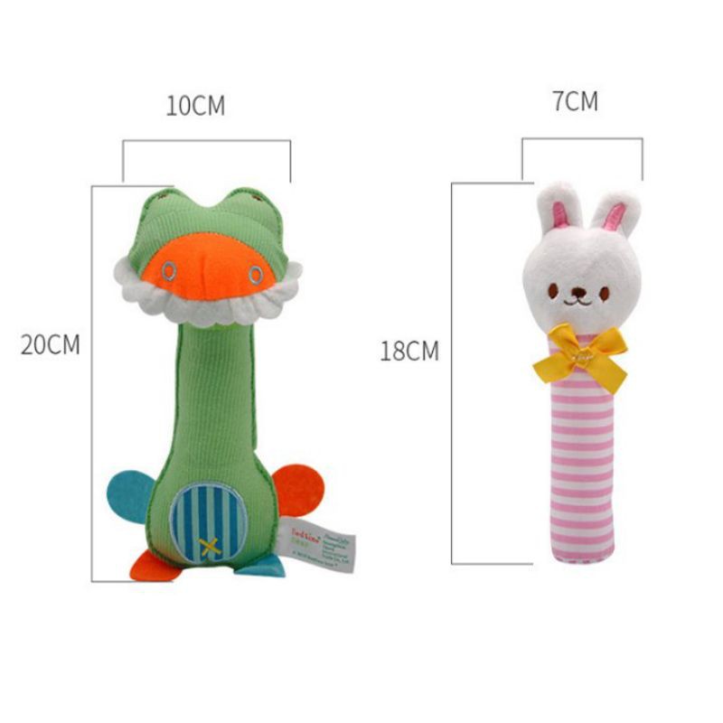 Lục Lạc Cầm Tay hình thú nhồi bông đáng yêu cho Bé yêu