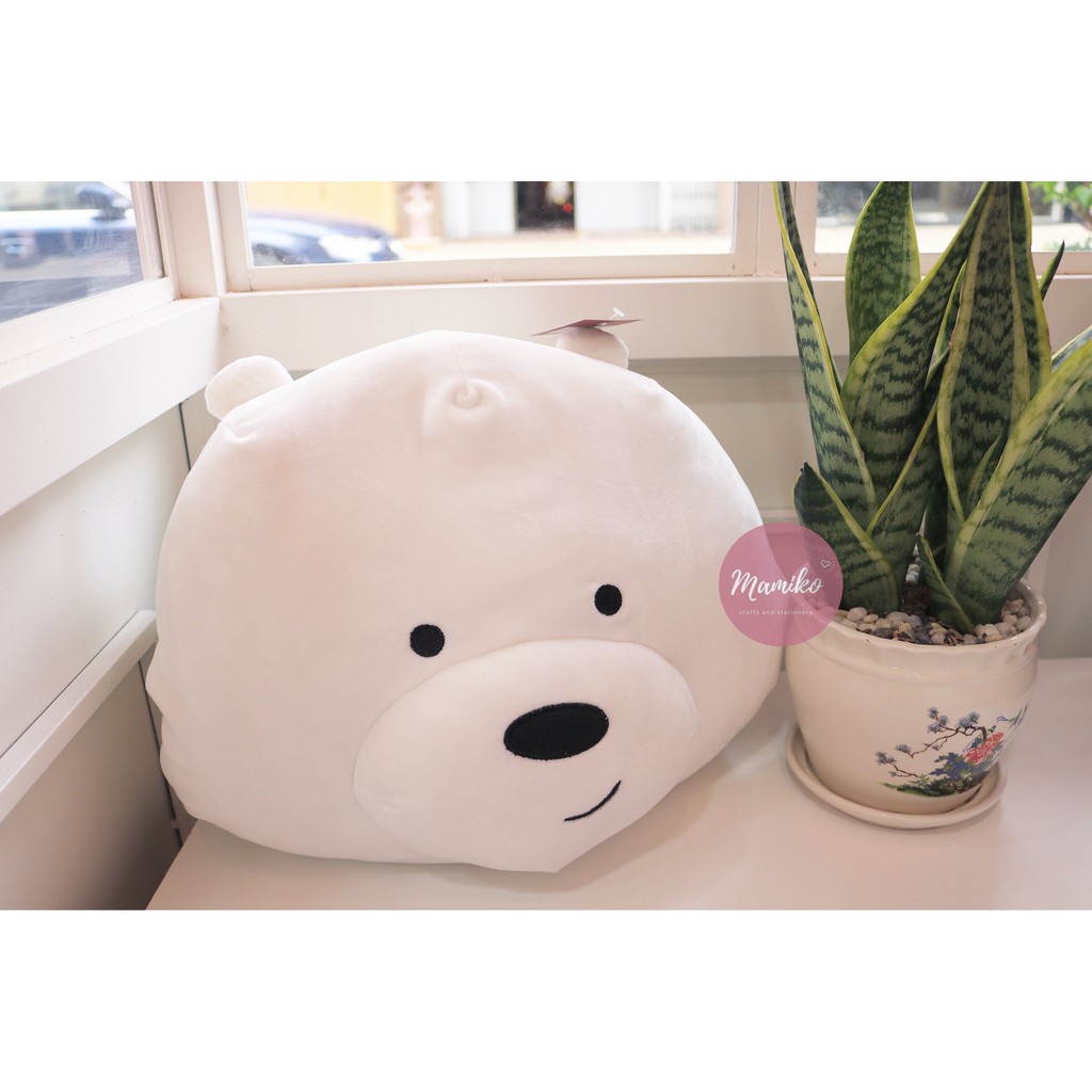 Ice Bear - We Bare Bears - Gấu bông mềm mịn siêu cưng (có chỗ giữ ấm tay)