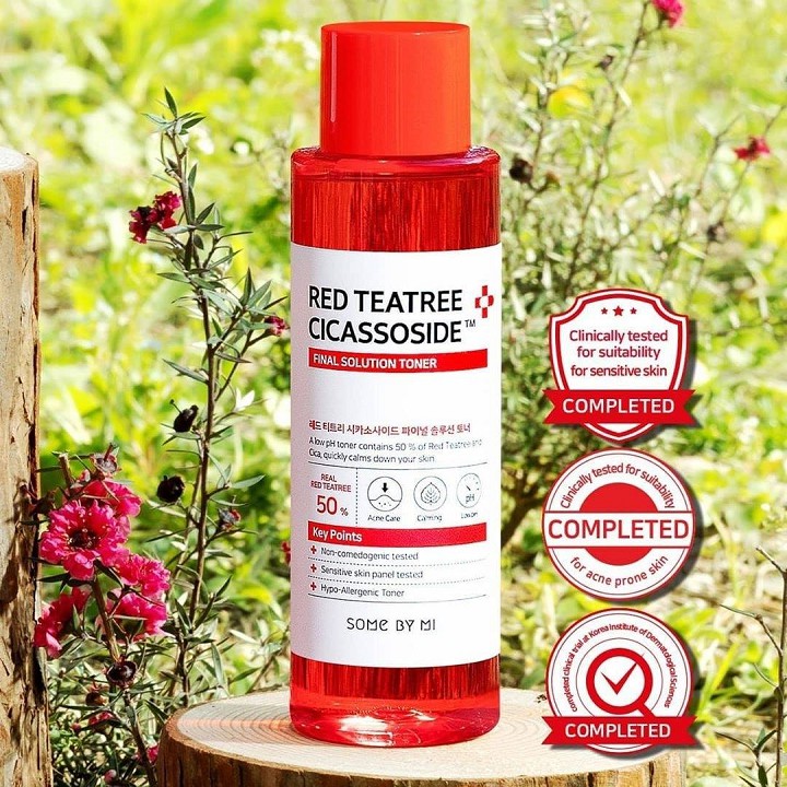 Nước hoa hồng Some By Mi Red Tea Tree Cicassoside Final Solution Toner 150ml dành cho da mụn và nhạy cảm