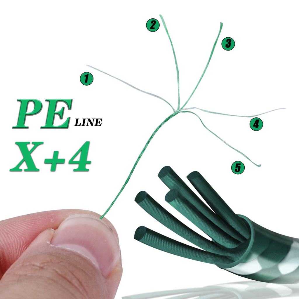 Dây câu cá 150M PE Dây câu 5 sợi Max Grag 5kg-25kg Dây câu cá bện nhiều sợi Dây câu cá