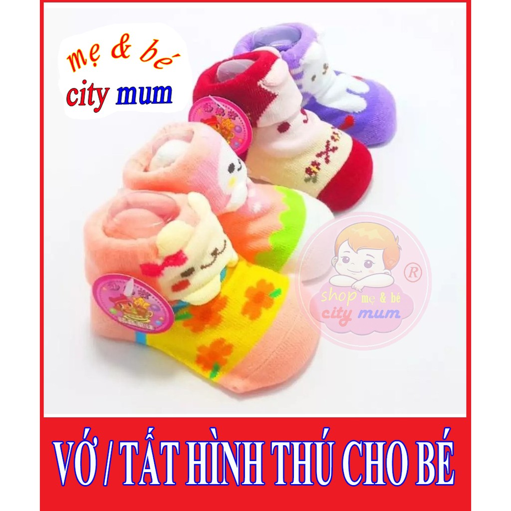 VỚ CHÂN HÌNH THÚ CHO BÉ SƠ SINH