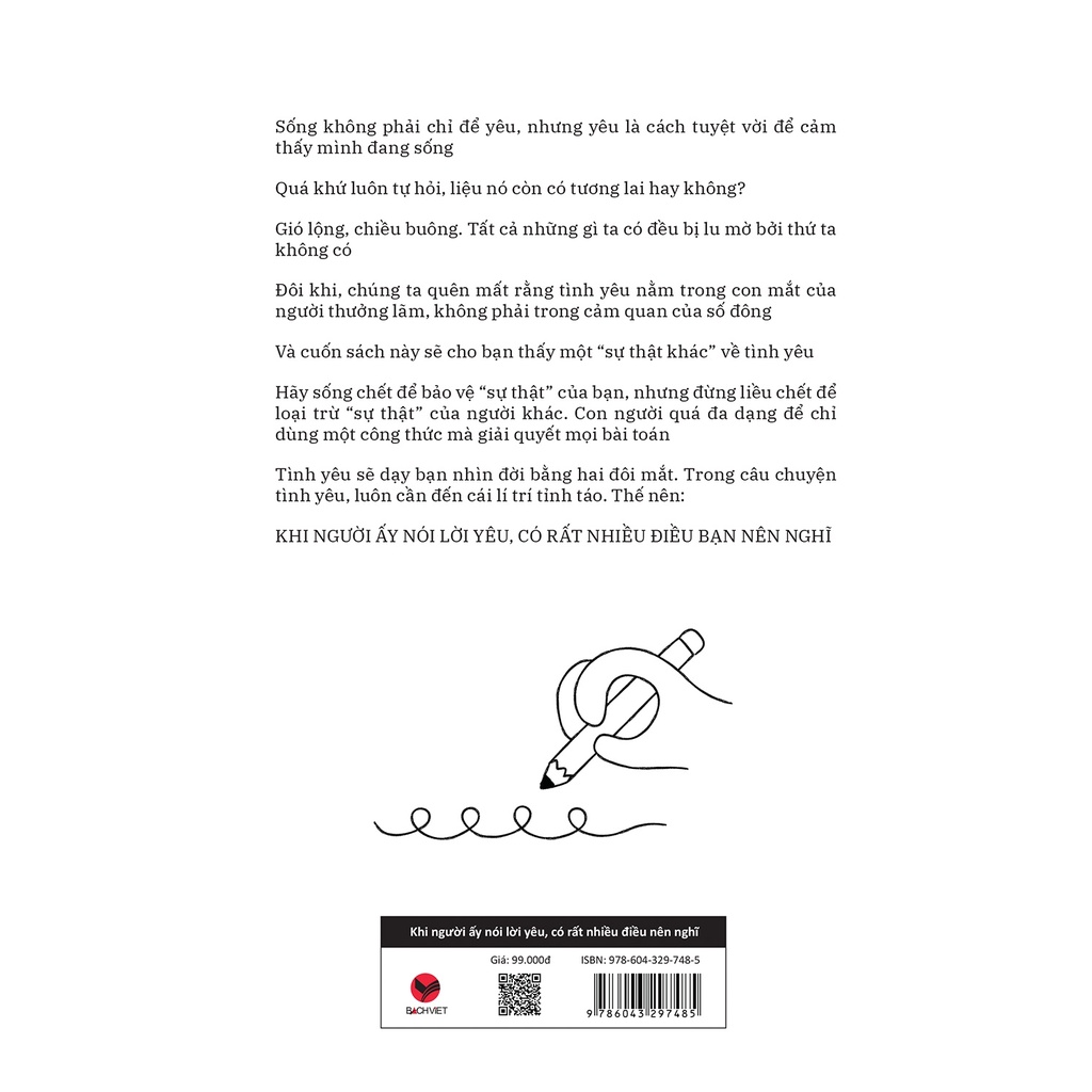 Sách Khi Người Ấy Nói Lời Yêu, Có Rất Nhiều Điều Bạn Nên Nghĩ (Tái Bản 2021)