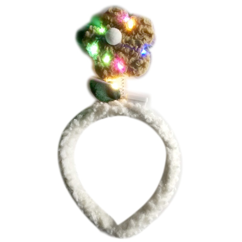 Băng Đô Bông Hoa Hoạt Hình Phát Sáng Dành Cho Nữ