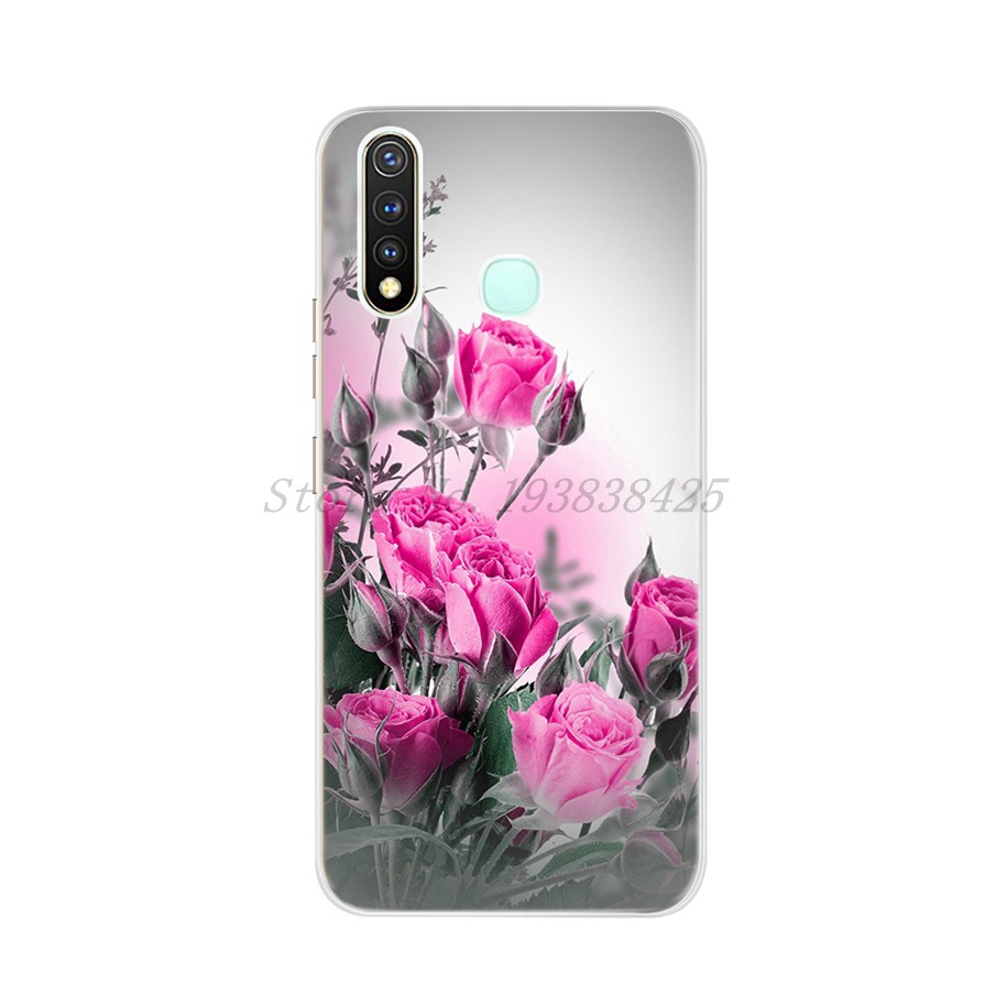 Ốp điện thoại mềm họa tiết bông hoa thời trang cho Vivo Y12 Y15 Y17 Y11  Y19 Y50 Y30 Y81