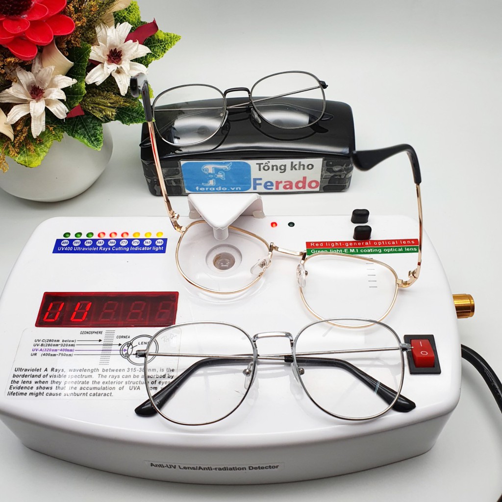 Gọng kính mắt hình vuông kim loại