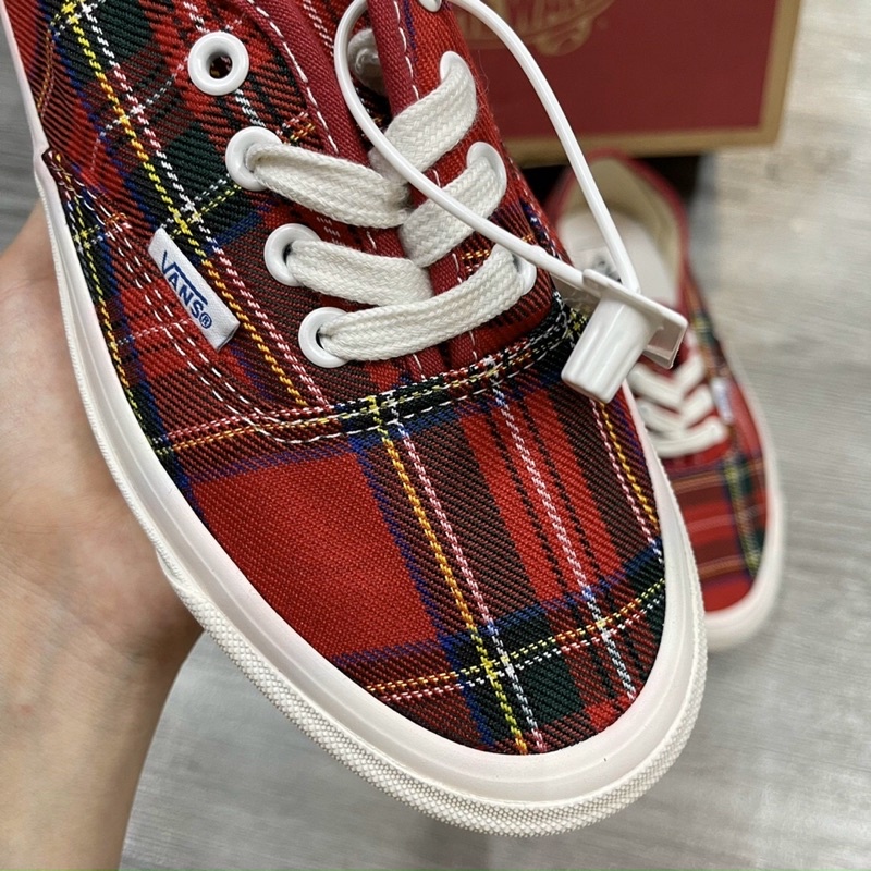 GIÀY VANS FACTORY ANAHEIM WHITE RED ĐỎ SC