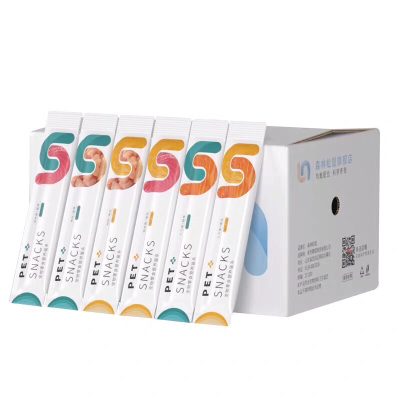 Súp thưởng Pet Snack cho mèo tuýp 15g mix vị