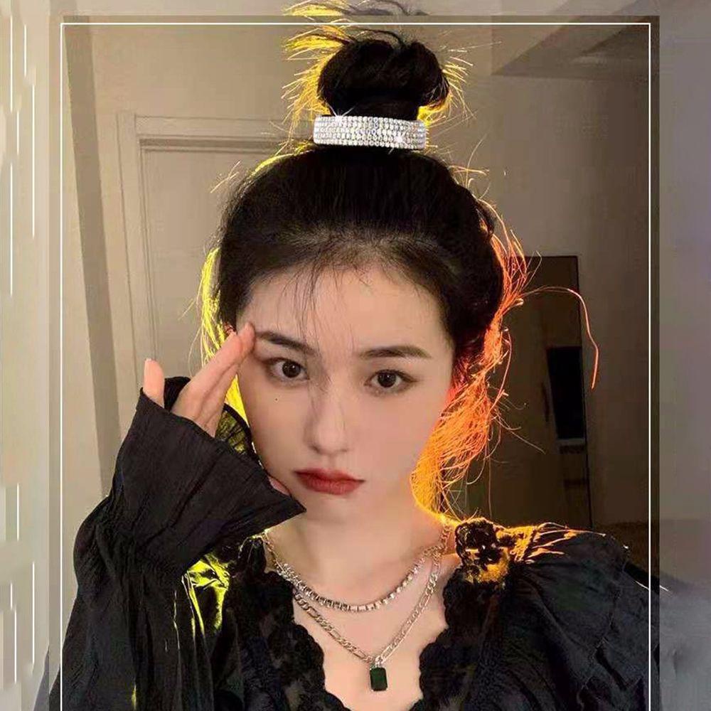 TWINKLE Kẹp Tóc Đính Đá Sang Trọng Cho Nữ