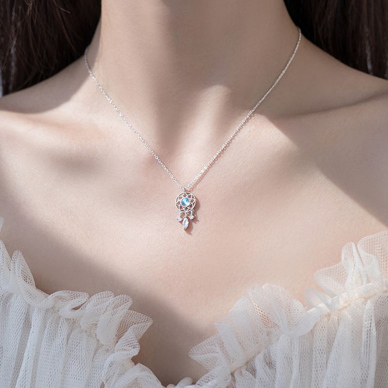 Dây chuyền nữ bạc S925 - Vòng cổ nữ bạc Ý nắm bắt giấc mơ Dream Life dễ thương, thanh lịch Vườn Trang Sức
