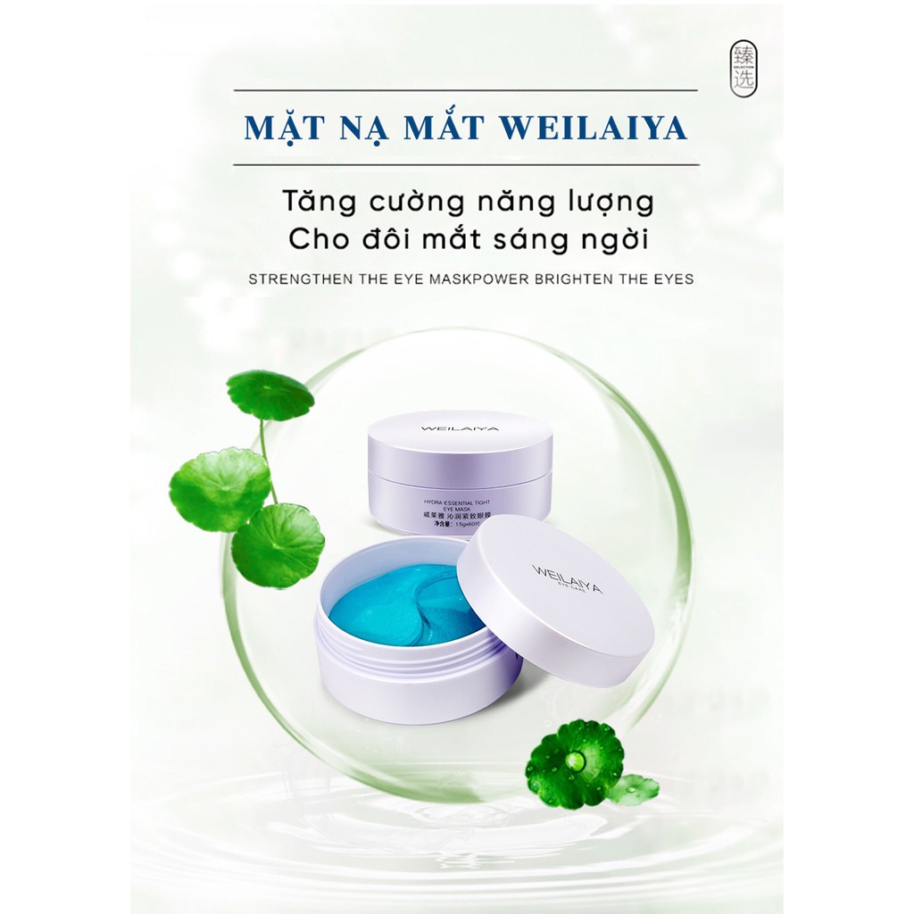 Mặt Nạ Mắt Collagen Weilaiya Chính Hãng Làm Mờ Thâm Vết Nhăn Quanh Mắt Cho Viền Mắt Căng Bóng Freeship COD (Sẵn SLL)