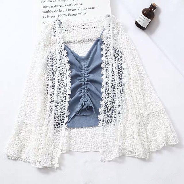 Áo choàng kimono ren biển tay loe hot hit  349#