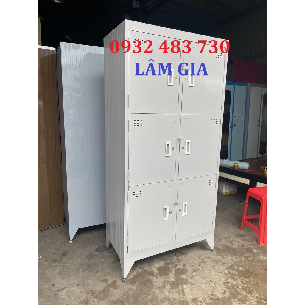 Tủ sắt hồ sơ sơn tĩnh điện 6 cửa TD giá rẻ -02