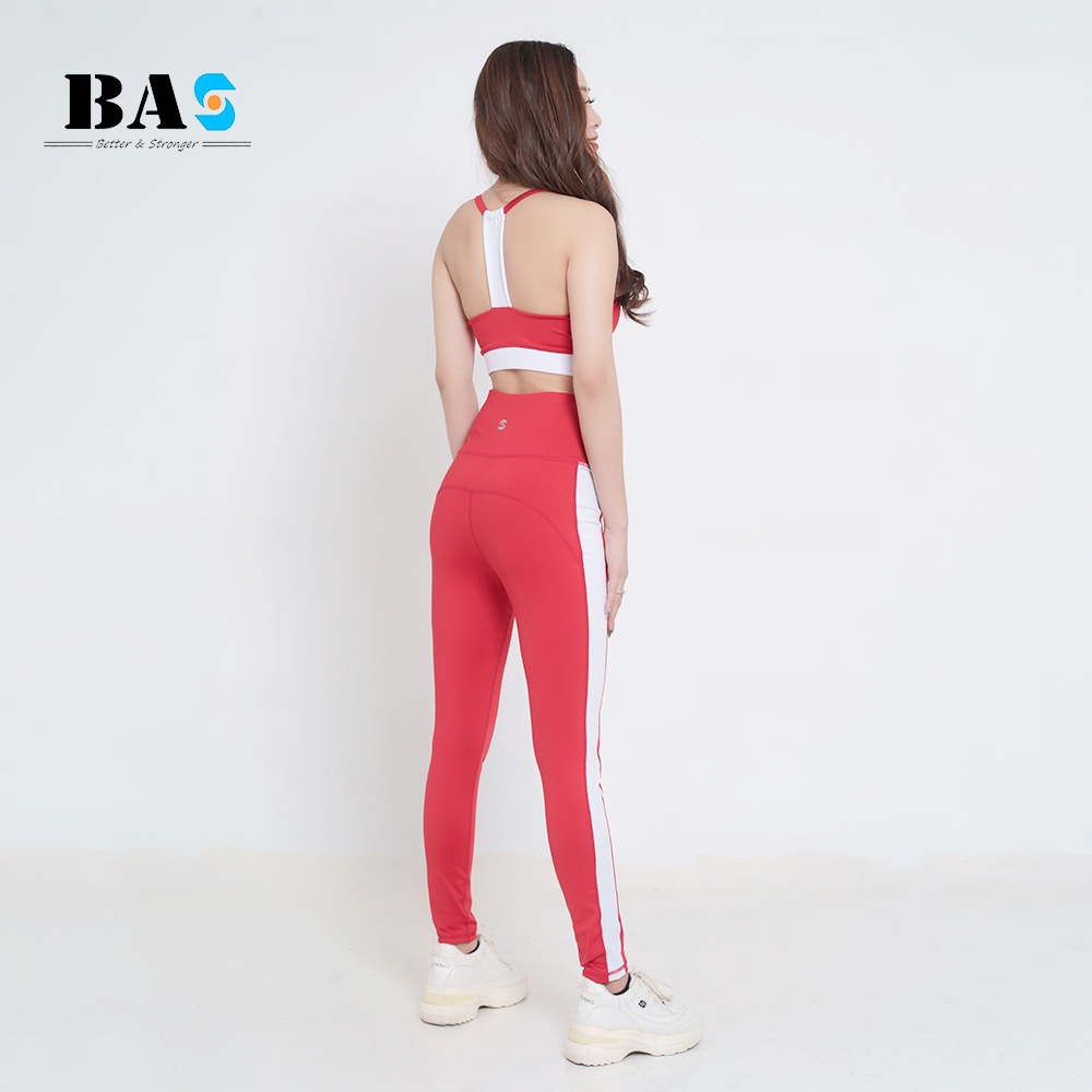 Bộ quần áo thể thao tập gym yoga Aerobic BAS phối màu trẻ trung, hiện đại - S40021