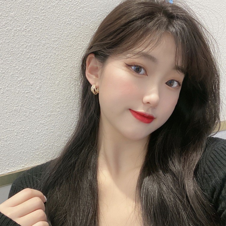 Khuyên Tai Kim Loại Nhiều Lớp C144