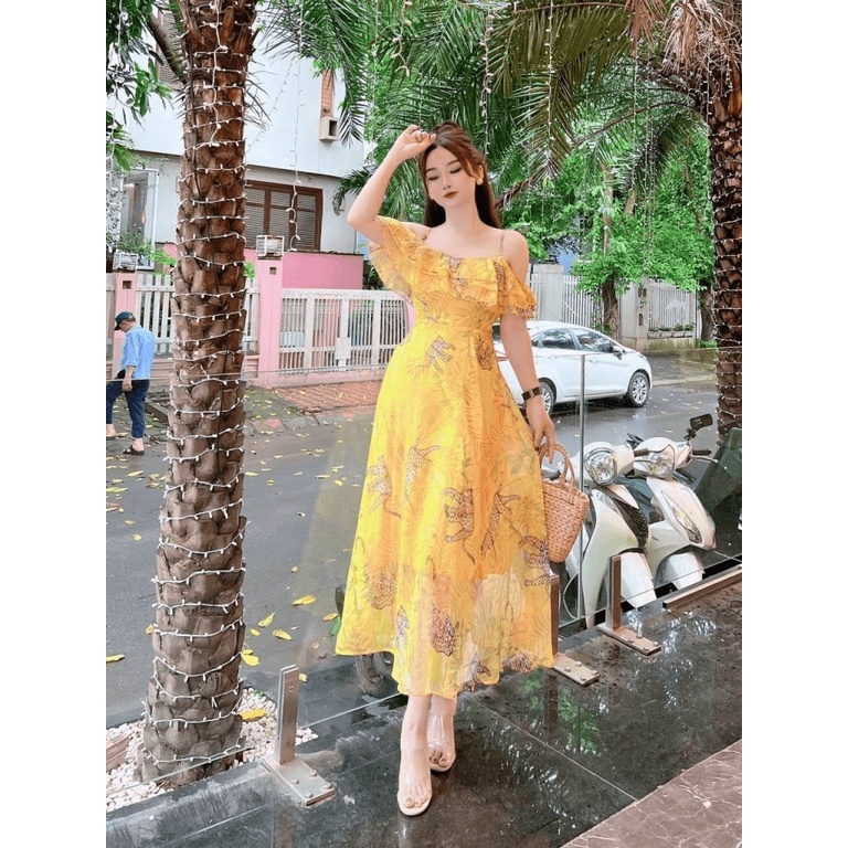 (Free ship) Mẫu Mới Thiết Kế Hợp Thời Trang --- Đầm Hai Dây Dáng Xuông Cực Xinh UP VLTN Shop