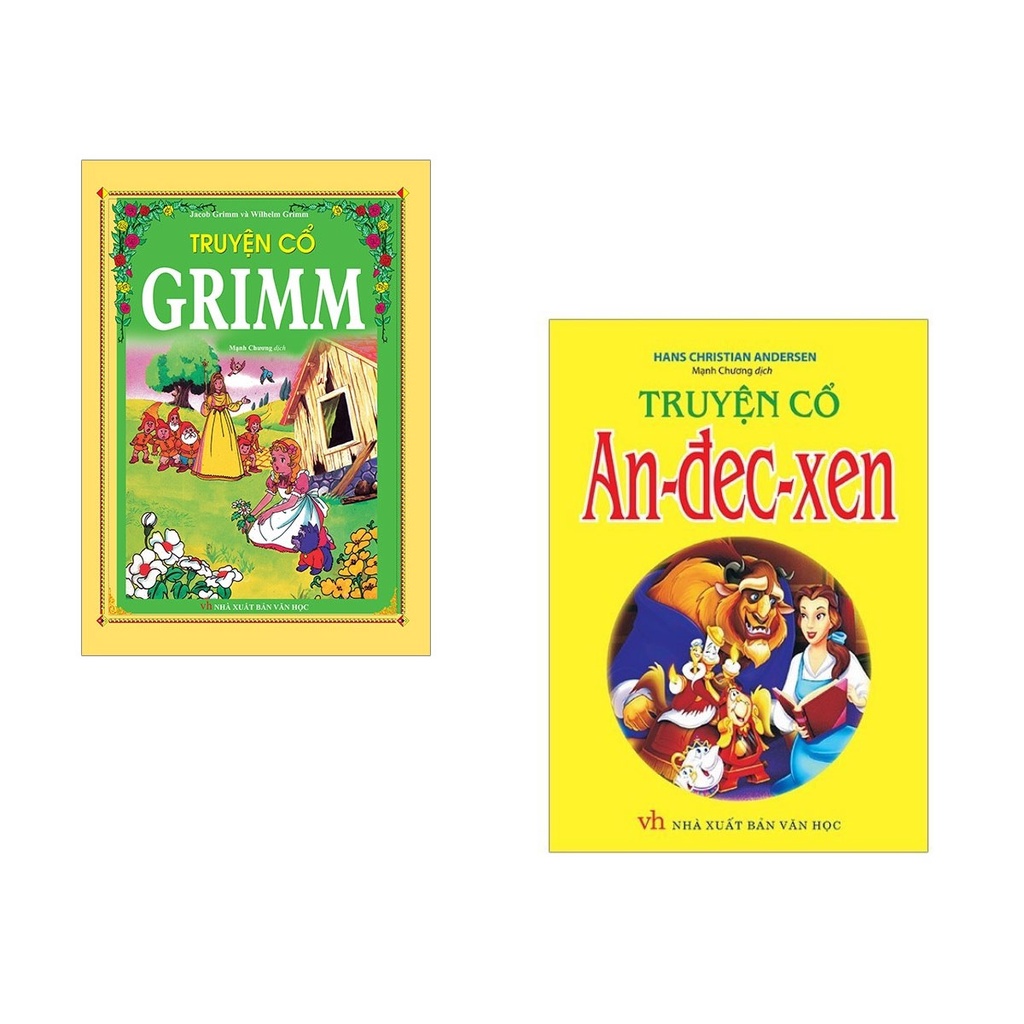 Sách - Combo 2 Cuốn- Truyện Cổ Grimm + Truyện Cổ Andecxen (Bìa cứng)