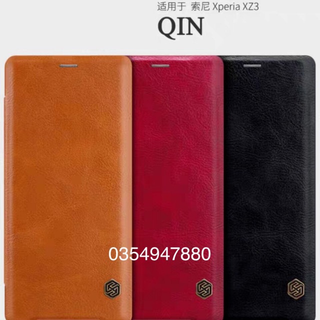 Bao da Sony Xperia XZ3 Nillkin QIN Leather Case Chính hãng