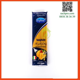 Eufood - mỳ spaghetti xanh 500g