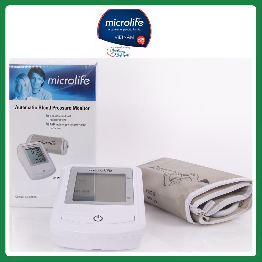 Máy đo huyết áp bắp tay Microlife 3NZ1-1P | Thương Hiệu Thụy Sĩ - Bảo Hành 5 Năm