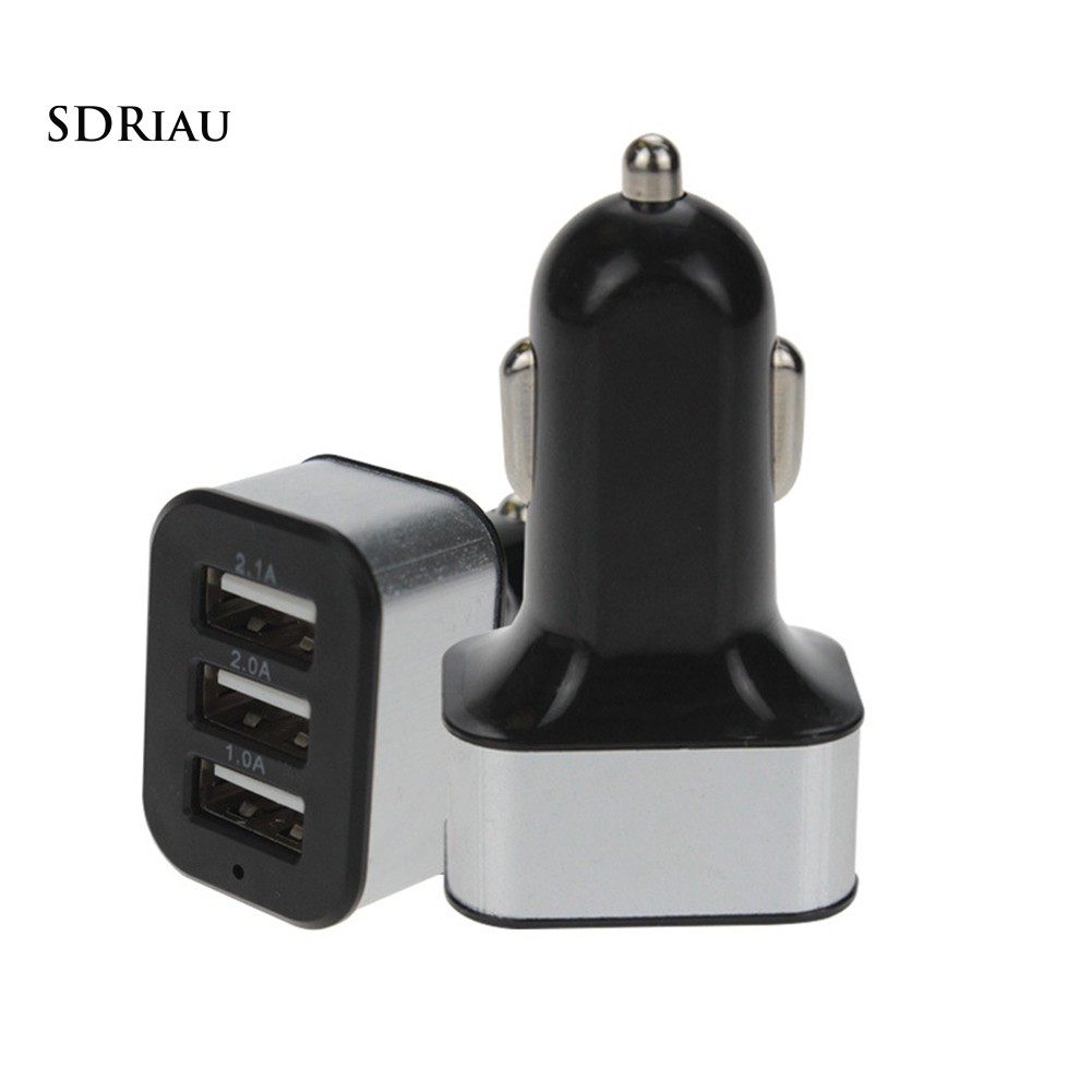 Ổ cắm sạc 3 cổng USB cho xe hơi 2.1A 2.0A 1.1A thiết kế cao cấp