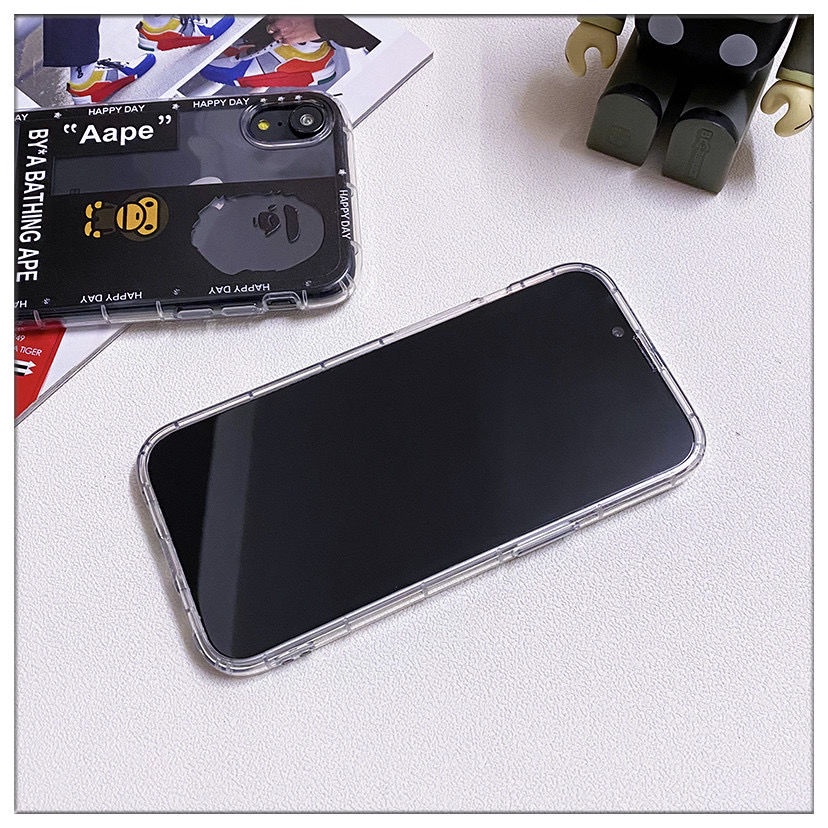 Ốp Điện Thoại TPU Mềm Chống Sốc In Logo BAPE Cho IPhone 14 12 PRO 12Promax mini 11 PRO 11PROMAX 13 PRO 13PROMAX Xs Max XR 6 7 8 Plus