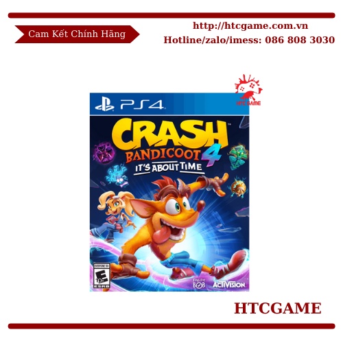 Đĩa game Crash Bandicoot 4: It's About Time - Game Nintendo Switch