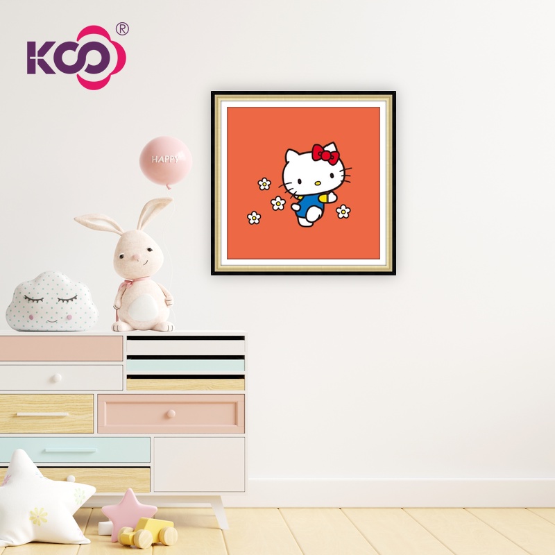 Bộ Tranh Đính Đá 5D Tự Làm Hình Doraemon Hello Kitty Hoạt Hình Trang Trí Nhà Cửa