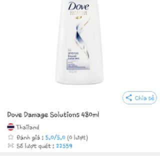 Dầu gội dove thai lan