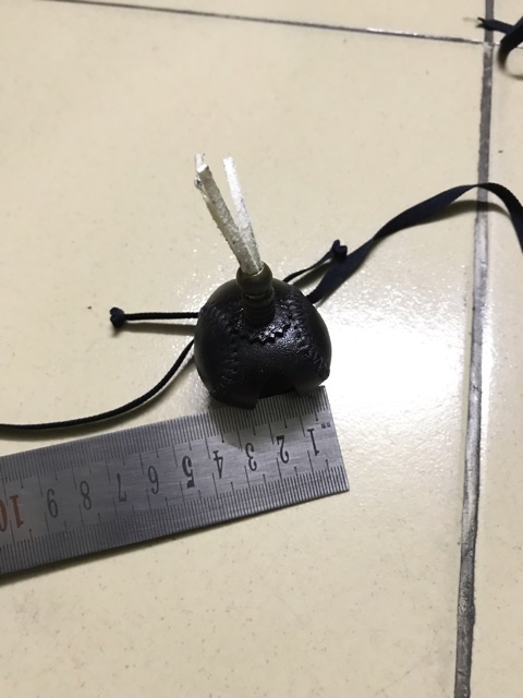 Mũ trùm chim size số 4 da bò