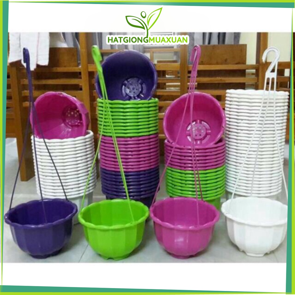 [HOT] Combo 10 chậu nhựa bí treo trồng hoa nhiều màu c/lượng, hg C/ty.